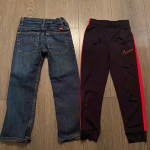 Wranglers&Nike Boys Bottoms size 6